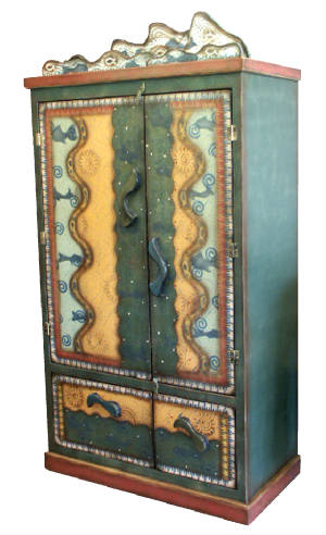 A huge hand made armoire